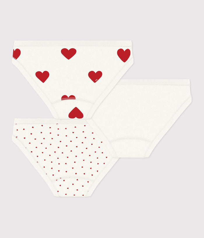 FW26 - A00FP 00 WHITE RED FALL WINTER 2026 GIRL HEARTS PERMANENTS UNDERWEAR