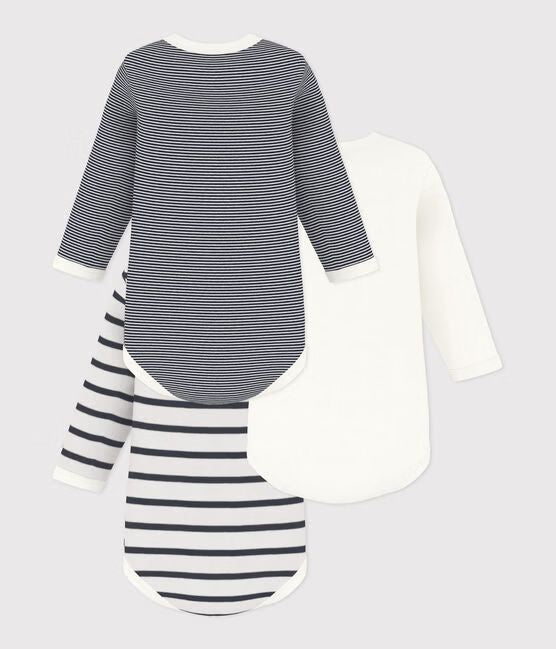 FW26 - A01TB 00 WHITE NAVY BABY BODYSUITS NEWBORN PERMANENTS SAILOR SPRING SUMMER 2026 STRIPES