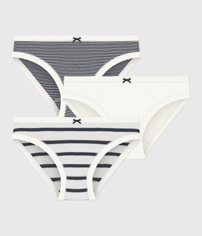 FW26 - A0AA2 00 WHITE NAVY GIRL SPRING SUMMER 2026 STRIPES UNDERWEAR
