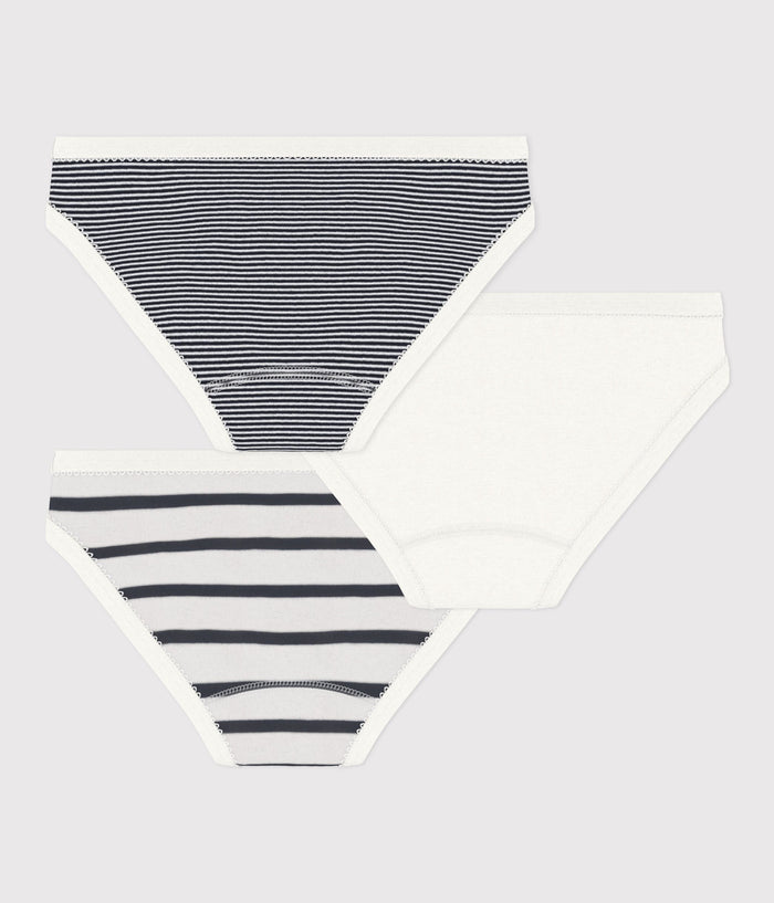 FW26 - A0AA2 00 WHITE NAVY GIRL SPRING SUMMER 2026 STRIPES UNDERWEAR