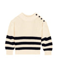 FW26 - A0AVS 01 CREAM NAVY FALL WINTER 2026 GIRL OUTERWEAR STRIPES TOPS