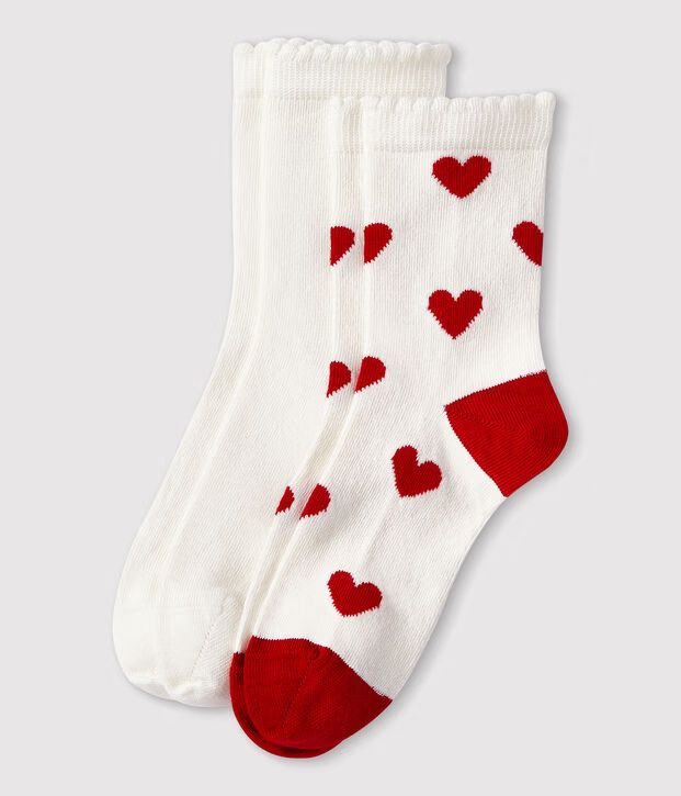 FW26 - A0B22 01 WHITE RED ACCESSORIES FALL WINTER 2026 GIRL HEARTS