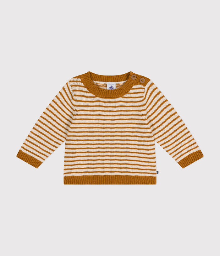 FW26 - A0B3T 07 BROWN CREAM BABY FALL WINTER 2024 STRIPES TOPS