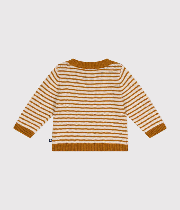 FW26 - A0B3T 07 BROWN CREAM BABY FALL WINTER 2024 STRIPES TOPS