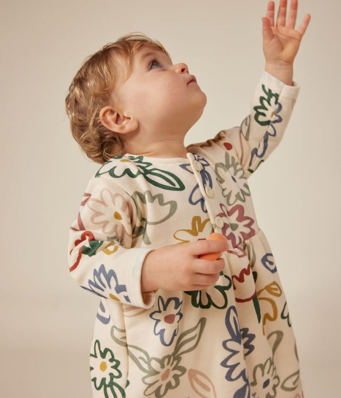 FW26 - A0BKI 01 BIG FLOWERS BABY DRESSES FALL WINTER 2026 FLORAL