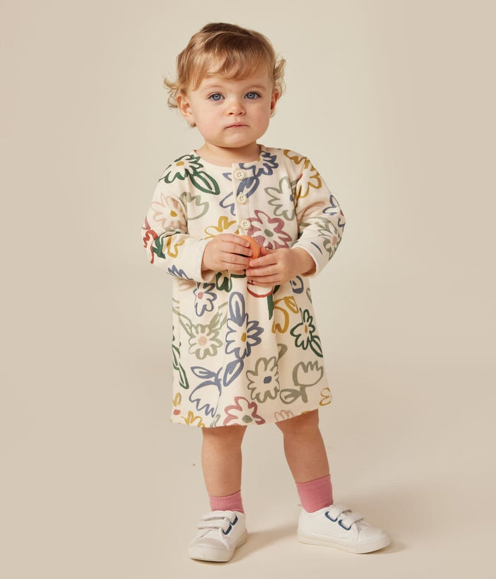 FW26 - A0BKI 01 BIG FLOWERS BABY DRESSES FALL WINTER 2026 FLORAL