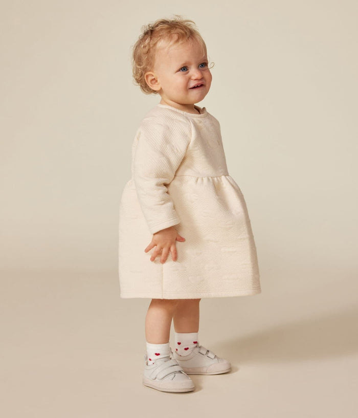 FW26 - A0BKR 01 CREAM BABY DRESSES FALL WINTER 2026 HEARTS NEWBORN