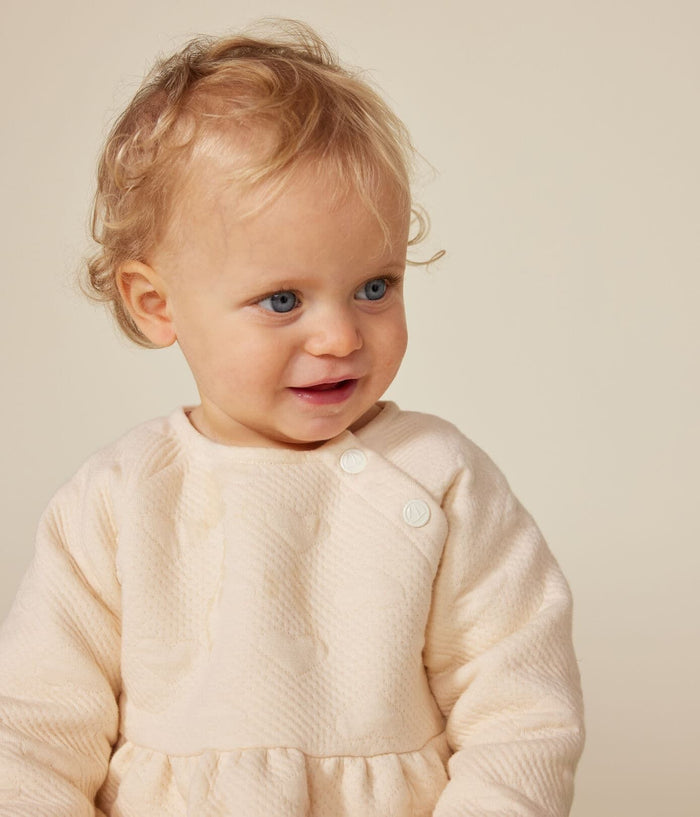 FW26 - A0BKR 01 CREAM BABY DRESSES FALL WINTER 2026 HEARTS NEWBORN