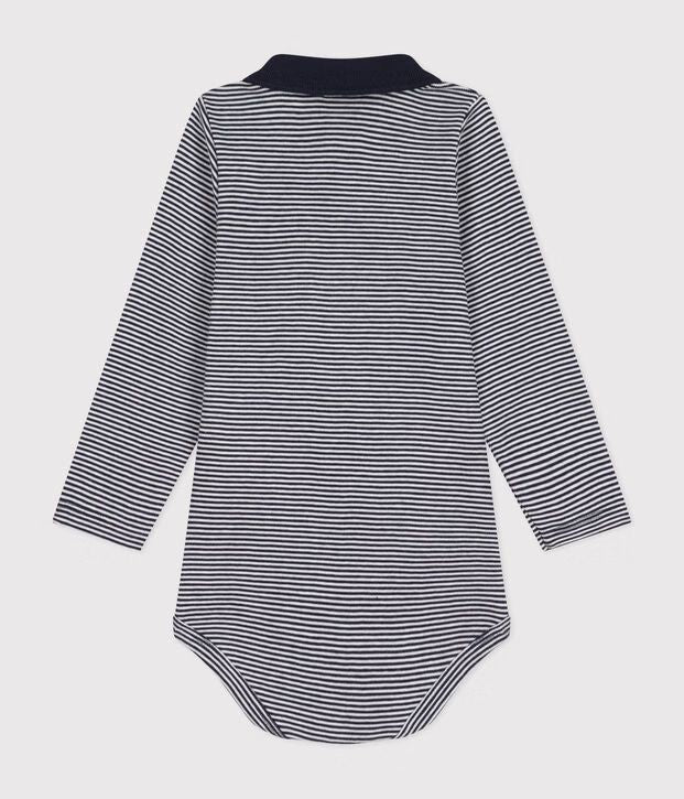 FW26 - A0BQE 01 SMOKING/MARSHMALLOW BABY BODYSUITS FALL WINTER 2026 NEWBORN STRIPES