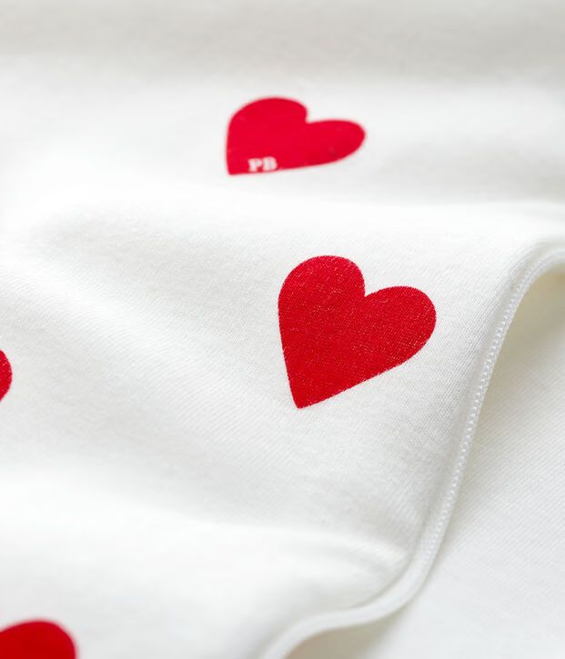 FW26 - A0BTS 01 WHITE RED ACCESSORIES BABY FALL WINTER 2026 HEARTS NEWBORN