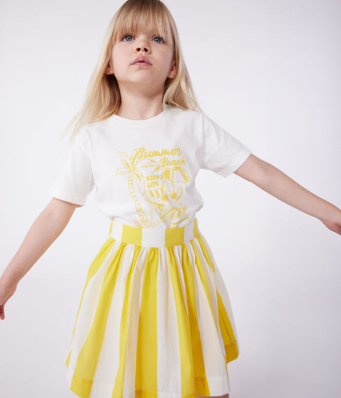 FW26 - A0CQ1 01 YELLOW WHITE BOTTOMS GIRL SPRING SUMMER 2026 STRIPES