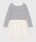 FW26 - A0D5D 01 WHITE NAVY DRESSES FALL WINTER 2024 GIRL STRIPES