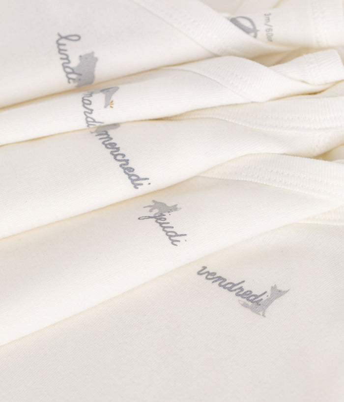 FW26 - A0D5Z 00 WHITE BABY BODYSUITS FALL WINTER 2026 NEWBORN PERMANENTS