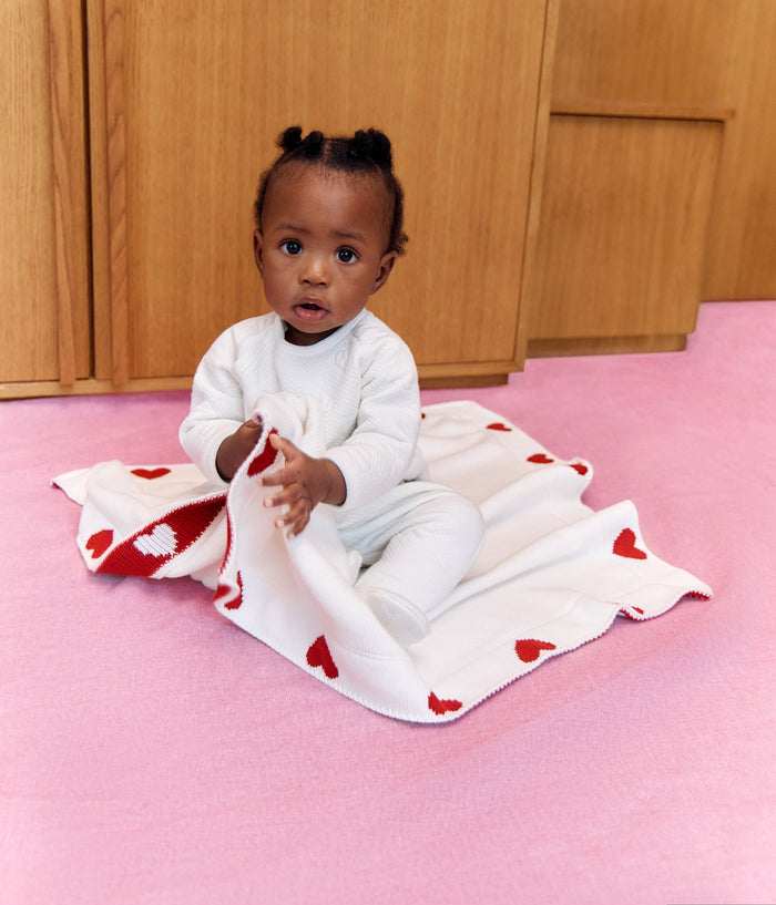 FW26 - A0DRO 01 WHITE RED ACCESSORIES BABY FALL WINTER 2026 GIFT HEARTS NEW ARRIVAL