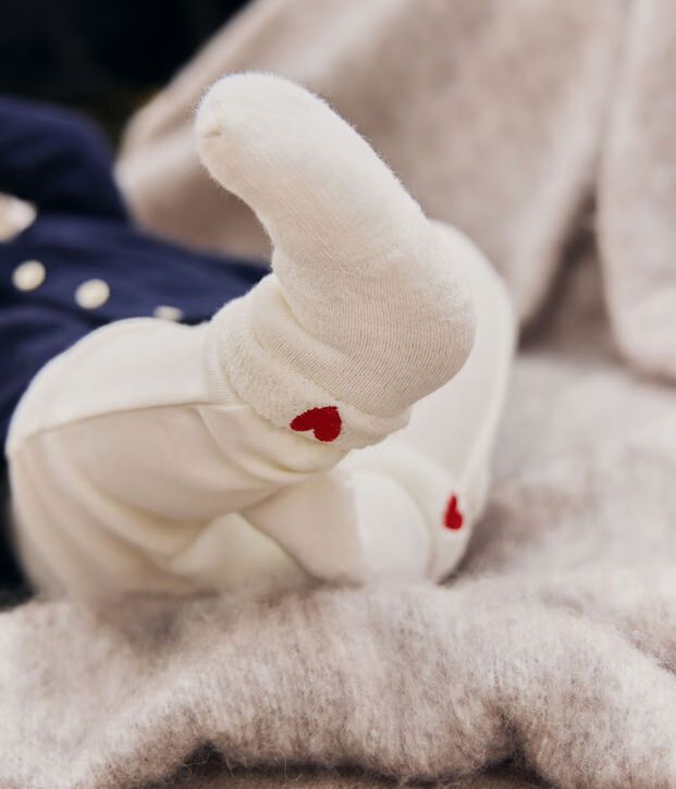 FW26 - A0DUE 00 WHITE NAVY ACCESSORIES BABY FALL WINTER 2026 HEARTS STRIPES