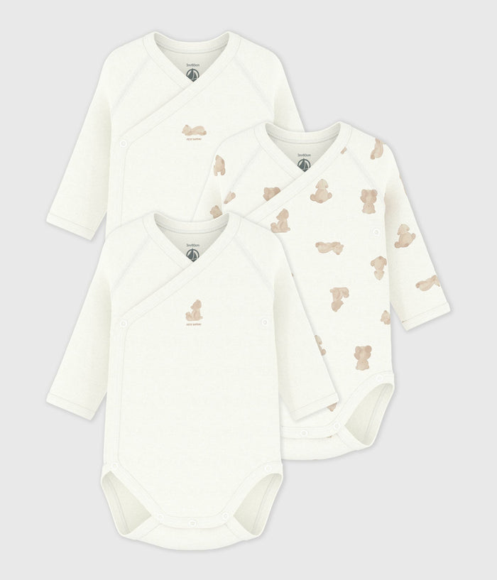 FW26 - A0DZG 00 WHITE BEIGE BABY BODYSUITS FALL WINTER 2026 GIFT NEW ARRIVAL UNDEARWEAR