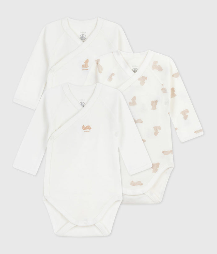 FW26 - A0DZG 00 WHITE BEIGE BABY BODYSUITS FALL WINTER 2026 GIFT NEW ARRIVAL UNDEARWEAR