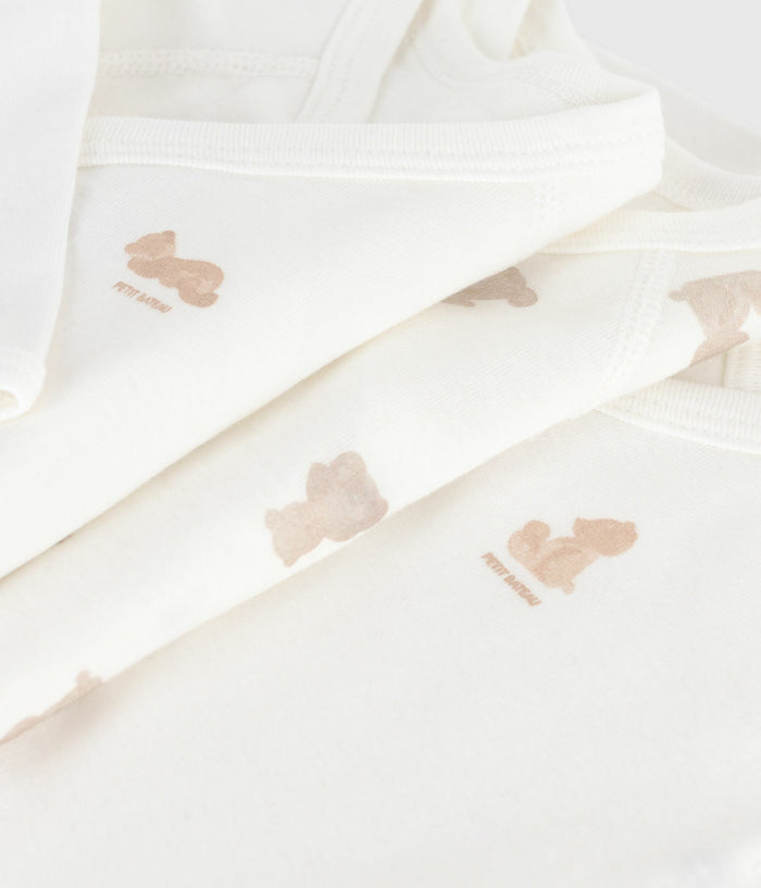 FW26 - A0DZG 00 WHITE BEIGE BABY BODYSUITS FALL WINTER 2026 GIFT NEW ARRIVAL UNDEARWEAR