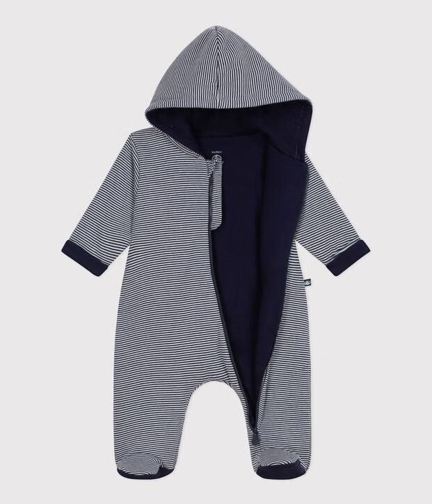 FW26 - A0FBJ 01 NAVY WHITE BABY FALL WINTER 2026 HEARTS NEWBORN OUTERWEAR STRIPES