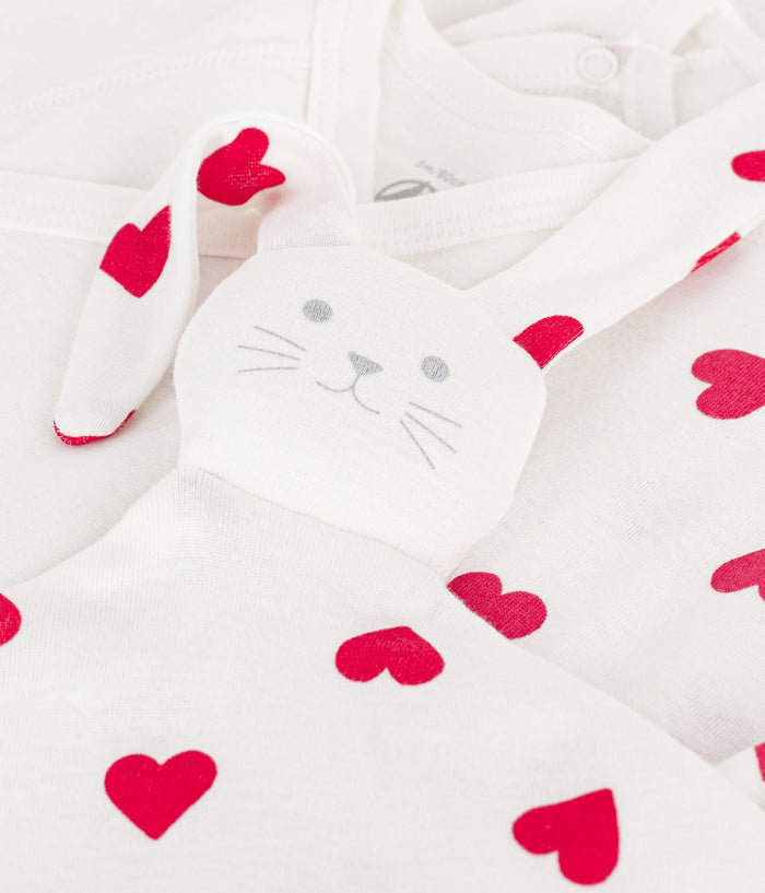 FW26 - A0FF9 00 WHITE RED ACCESSORIES BABY BODYSUITS FALL WINTER 2026 GIFT HEARTS NEW ARRIVAL SETS