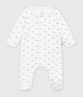FW26 - A0GAB 01 WHITE BLUE BABY FALL WINTER 2026 FOOTIES ROMPERS NEWBORN SAILOR