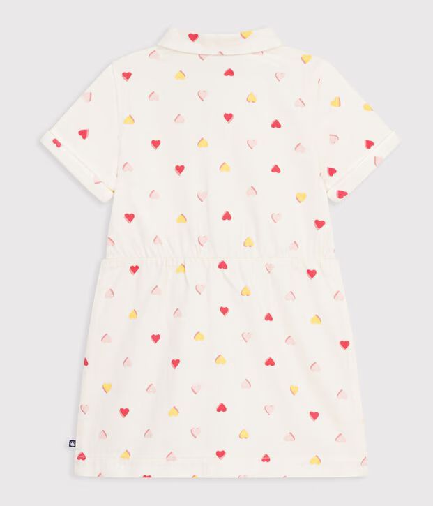 FW26 - A0GBL 01 CREAM MULTI DRESSES FALL WINTER 2026 GIRL HEARTS NEW ARRIVAL