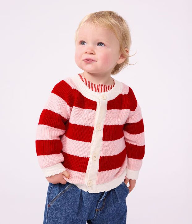 FW26 - A0GD4 01 RED PINK BABY FALL WINTER 2026 STRIPES TOPS
