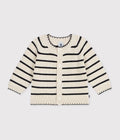 FW26 - A0GD5 01 CREAM NAVY BABY FALL WINTER 2026 NEW ARRIVAL STRIPES TOPS