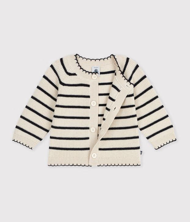 FW26 - A0GD5 01 CREAM NAVY BABY FALL WINTER 2026 NEW ARRIVAL STRIPES TOPS