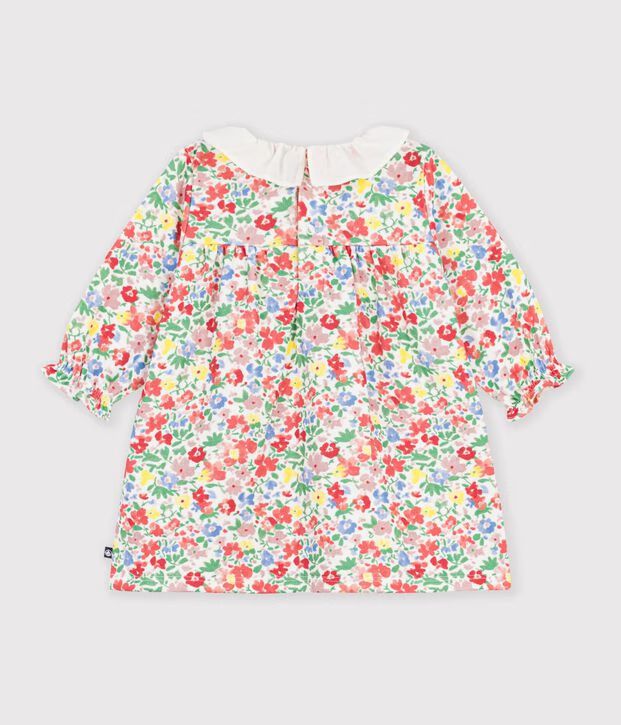 FW26 - A0GE4 01 WHITE MULTI BABY DRESSES FALL WINTER 2026 FLORAL NEW ARRIVAL