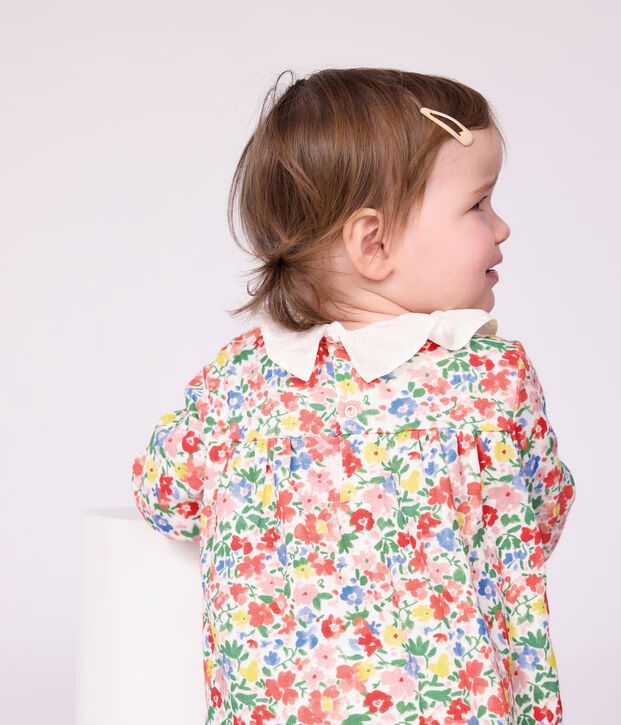 FW26 - A0GE4 01 WHITE MULTI BABY DRESSES FALL WINTER 2026 FLORAL NEW ARRIVAL