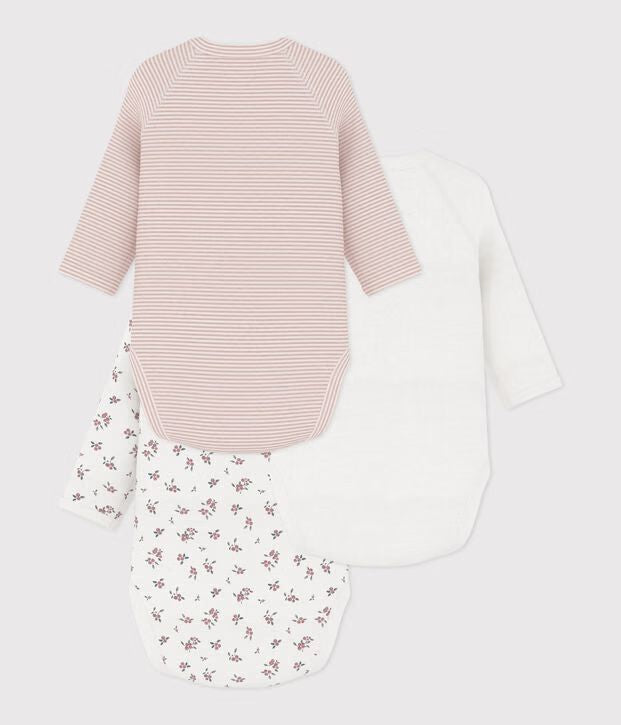 FW26 - A0GF1 00 PINK MULTI BABY BODYSUITS FALL WINTER 2026 FLORAL NEWBORN STRIPES