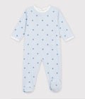 FW26 - A0GJM 01 BLUE WHITE BABY FALL WINTER 2026 FOOTIES ROMPERS NEW ARRIVAL STARS STRIPES