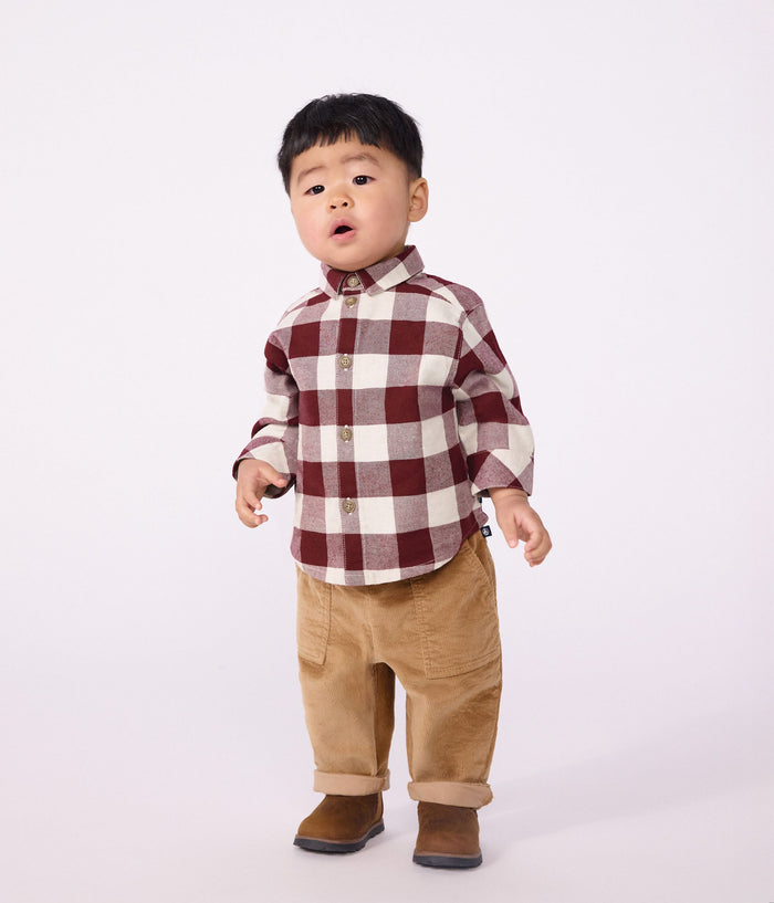 FW26 - A0GJR 01 BURGUNDY WHITE BABY FALL WINTER 2026 TOPS