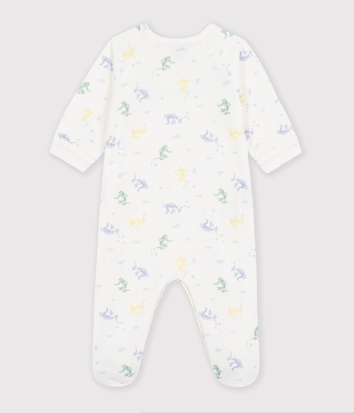 FW26 - A0GK5 01 WHITE MULTI BABY FALL WINTER 2026 FOOTIES ROMPERS NEW ARRIVAL