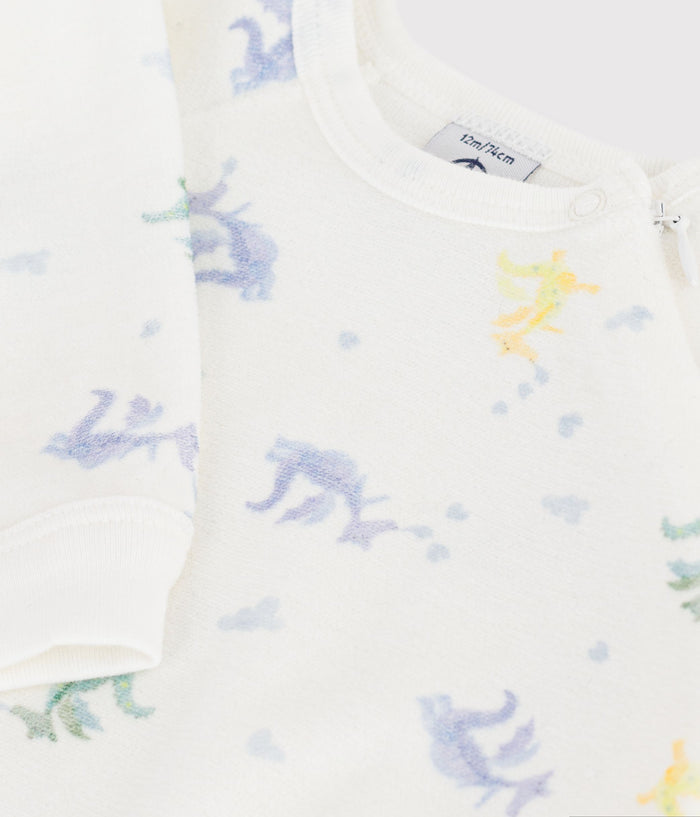 FW26 - A0GK5 01 WHITE MULTI BABY FALL WINTER 2026 FOOTIES ROMPERS NEW ARRIVAL