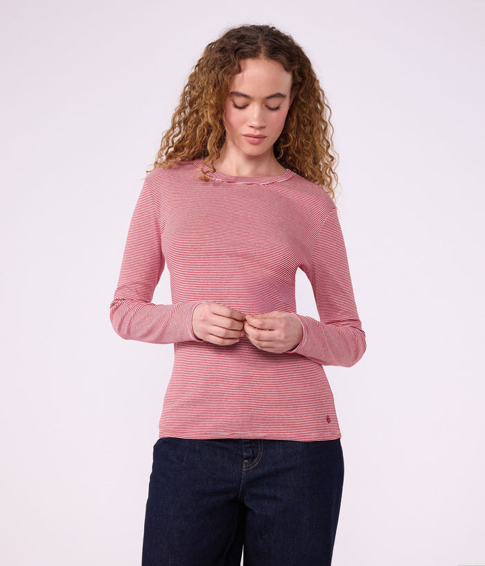 FW26 - A0GPS 02 RED WHITE FALL WINTER 2026 STRIPES TOPS WOMEN