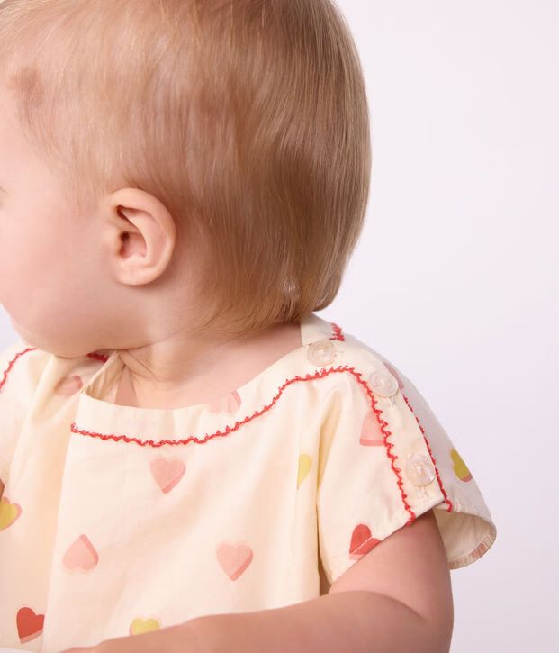 FW26 - A0GQJ 01 CREAM MULTI BABY DRESSES FALL WINTER 2026 HEARTS NEW ARRIVAL