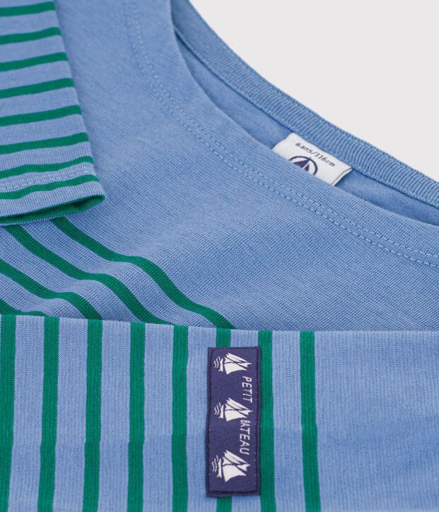 FW26 - A0GU0 01 BLUE GREEN FALL WINTER 2026 NEW ARRIVAL STRIPES TOPS