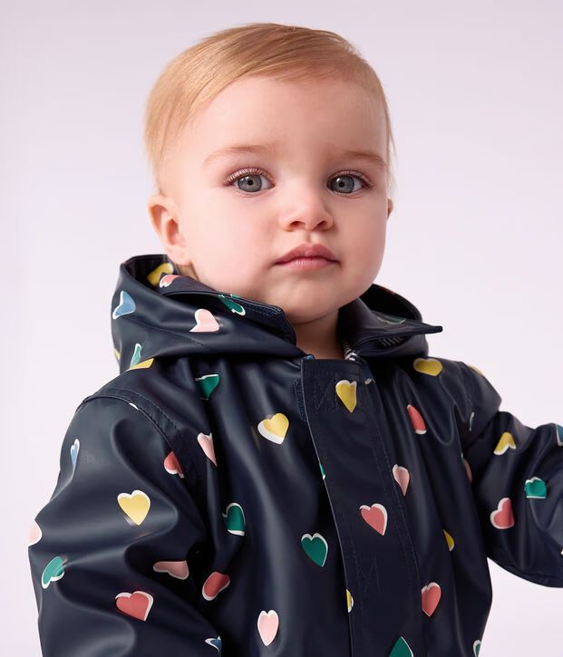 FW26 - A0GVR 01 NAVY MULTI BABY FALL WINTER 2026 HEARTS OUTERWEAR