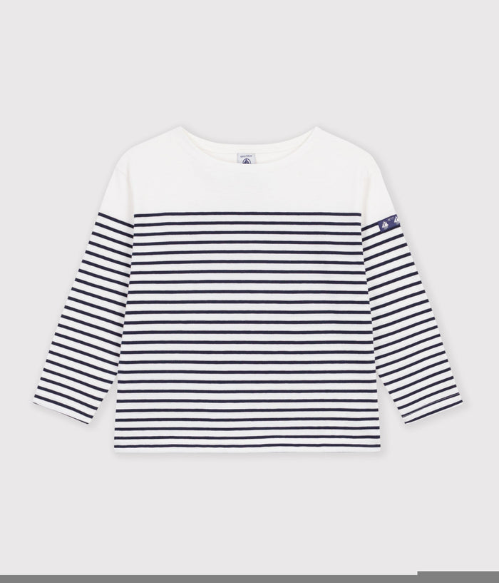 FW26 - A0GVT 01 WHITE NAVY FALL WINTER 2026 GIRL STRIPES TOPS