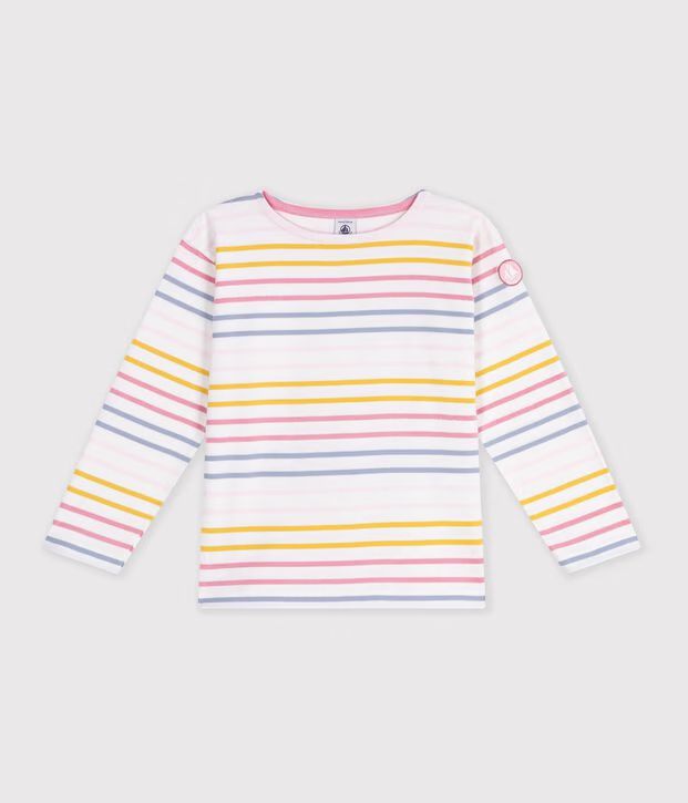 FW26 - A0GVU 01 WHITE MULTI FALL WINTER 2026 GIRL STRIPES TOPS