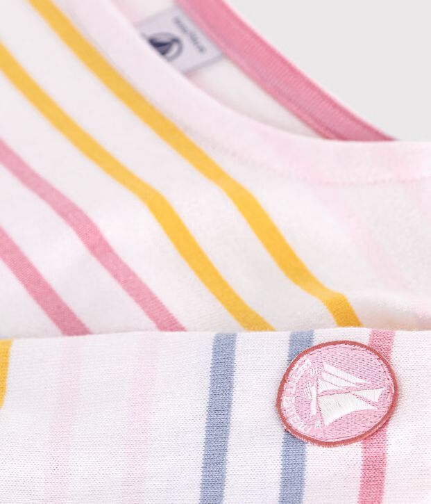 FW26 - A0GVU 01 WHITE MULTI FALL WINTER 2026 GIRL STRIPES TOPS