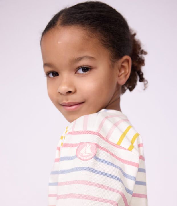 FW26 - A0GVU 01 WHITE MULTI FALL WINTER 2026 GIRL STRIPES TOPS