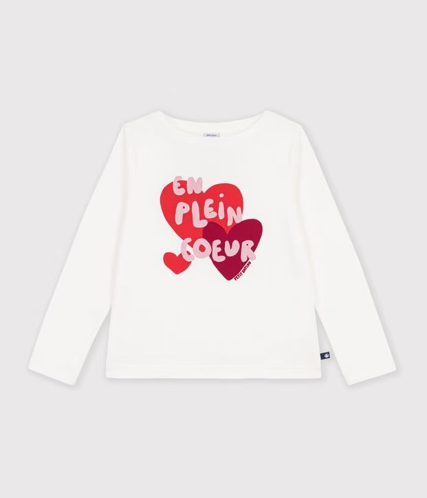 FW26 - A0GW0 01 WHITE FALL WINTER 2026 GIRL HEARTS NEW ARRIVAL TOPS