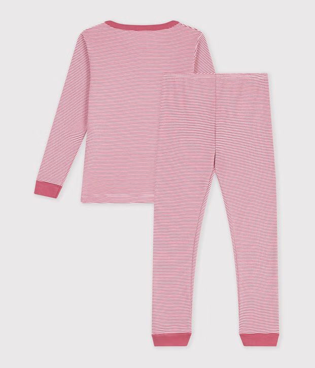 FW26 - A0GWI 01 PINK WHITE FALL WINTER 2026 GIRL NEW ARRIVAL PAJAMAS STRIPES