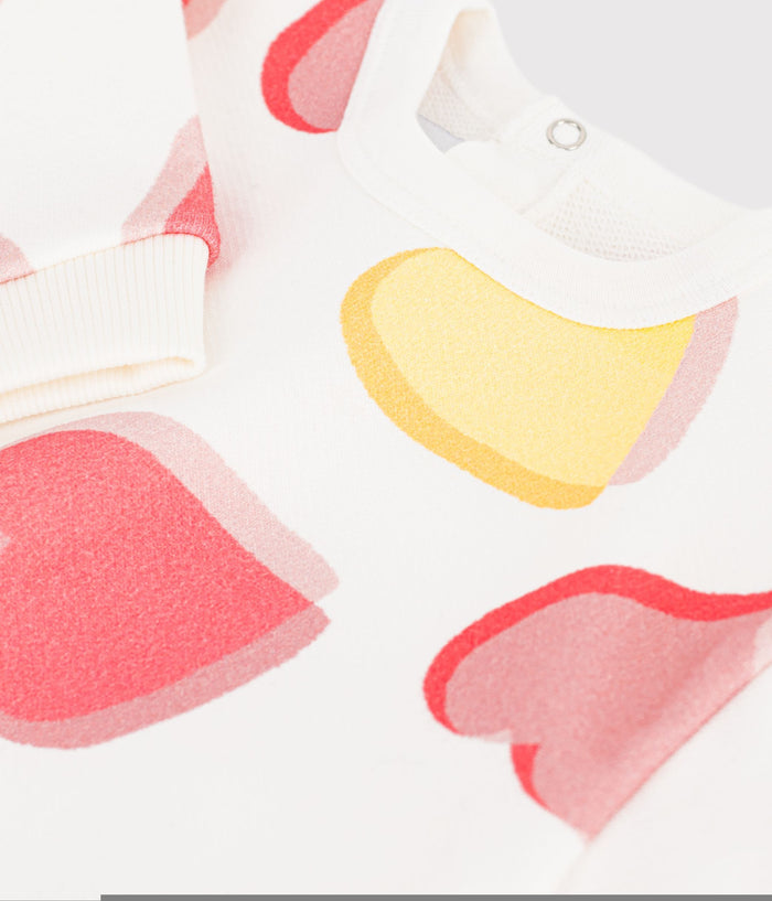 FW26 - A0GWM WH 05 WHITE HEARTS BABY FALL WINTER 2026 HEARTS NEW ARRIVAL TOPS
