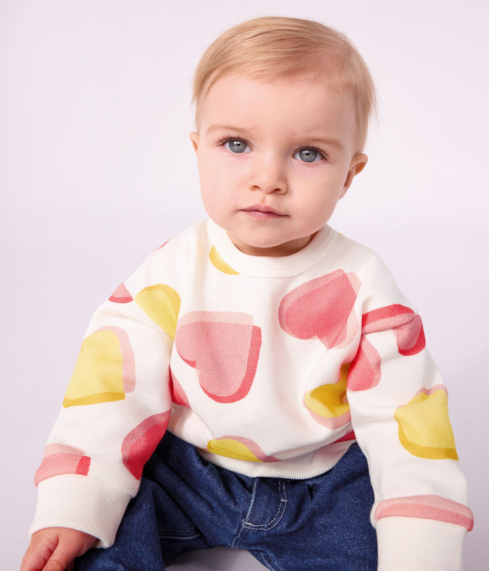 FW26 - A0GWM WH 05 WHITE HEARTS BABY FALL WINTER 2026 HEARTS NEW ARRIVAL TOPS