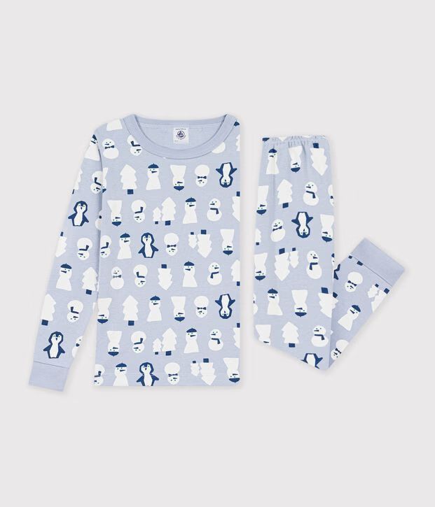FW26 - A0GWS SN 01 BLUE SNOWMAN BOY FALL WINTER 2026 NEW ARRIVAL PAJAMAS