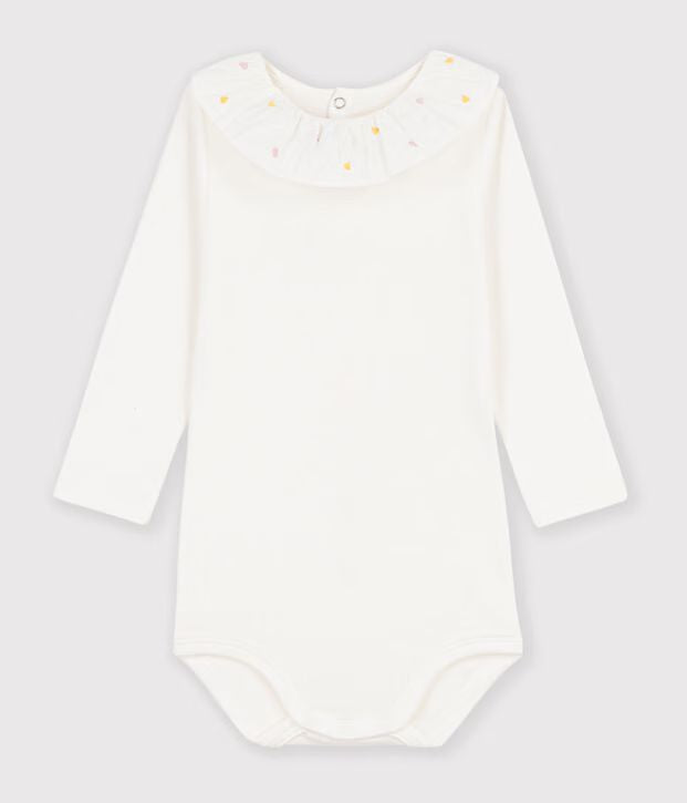 FW26 - A0GWZ 01 WHITE BABY BODYSUITS FALL WINTER 2026 HEARTS NEW ARRIVAL